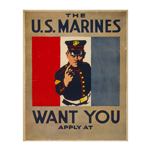 U.S. Marines Want You - 8 x 10 Vintage Canvas Print