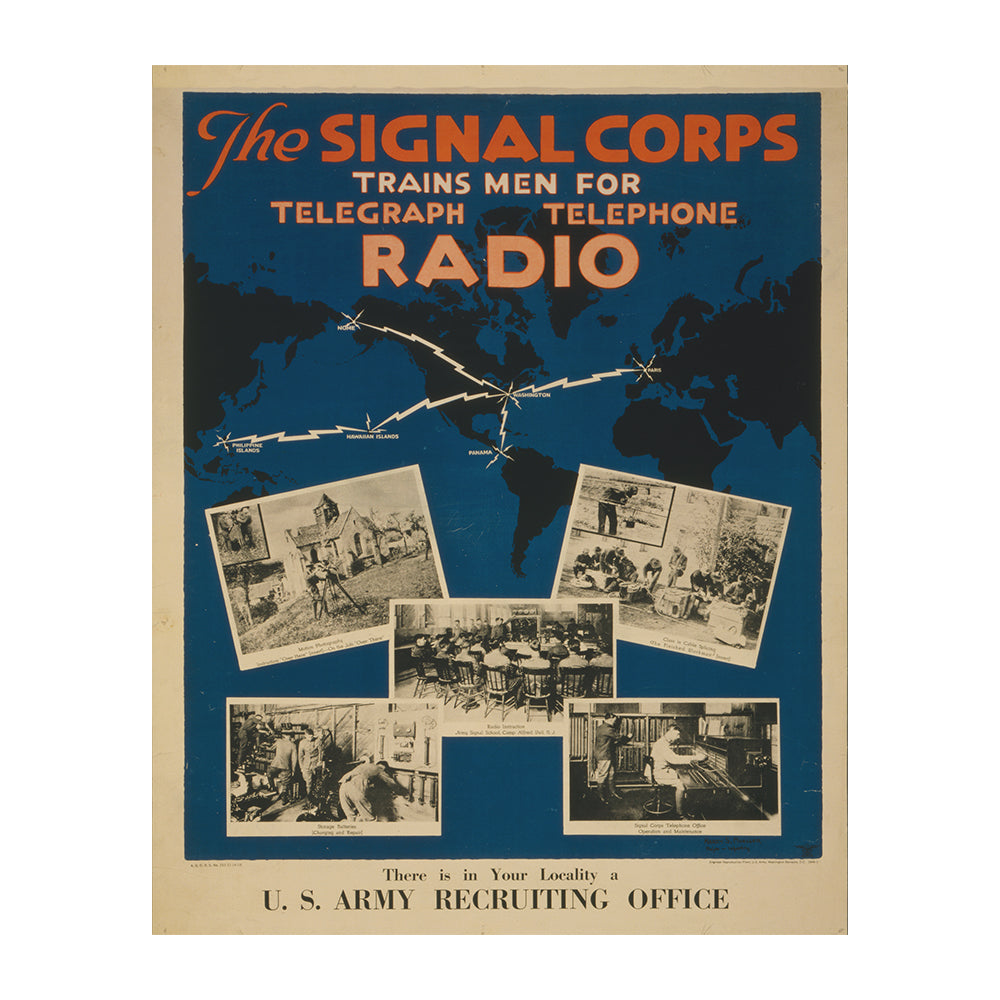 Signal Corps - 8 x 10 Vintage Canvas Print Canvas Prints 