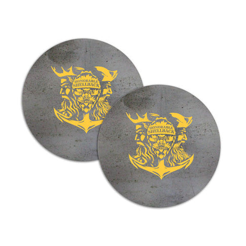 Honorable Shellback Coasters - Sold in Pairs