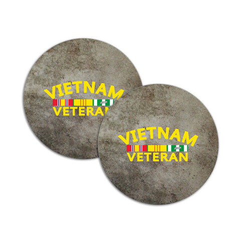 Vietnam Veteran Ribbon Rack Coasters - Sold in Pairs