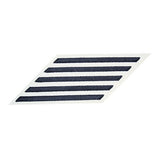USN Set of 5 Blue Embroidered on White CNT CPO Hash Marks