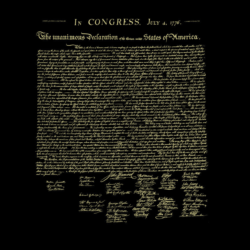 Declaration of Independence T-shirt Shirts 