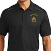 Army Enlisted Rank Custom Performance Golf Polo Shirts Small.Black.Staff Sergeant