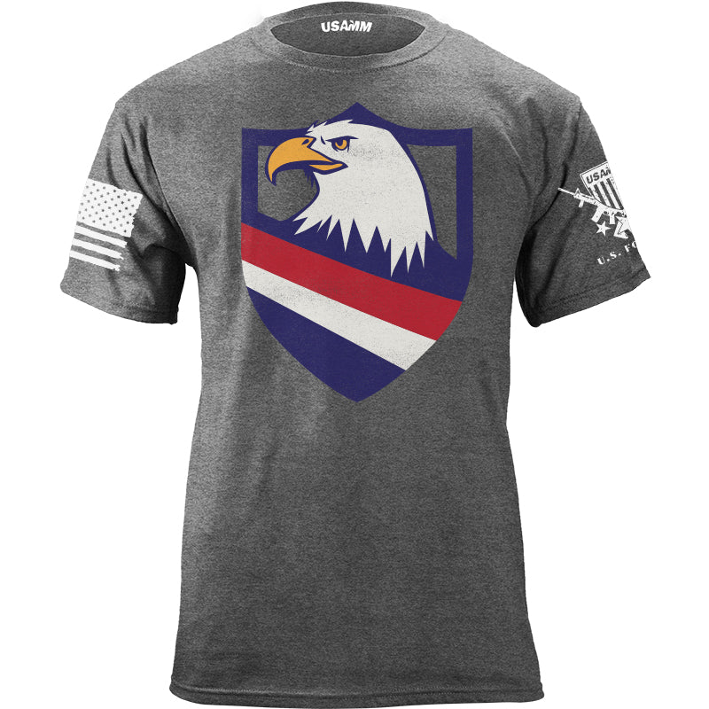 Eagle Head Shield Bottom Stripes Tshirt Shirts YFS.3.026.1.HGT.1