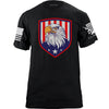 Eagle Head 3 Stars Tshirt Shirts YFS.3.030.1.BKT.1
