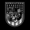 Footballs Operators Shield Drab Colors T-Shirt
