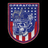 Football Operators Shield Patriotic Colors T-Shirt