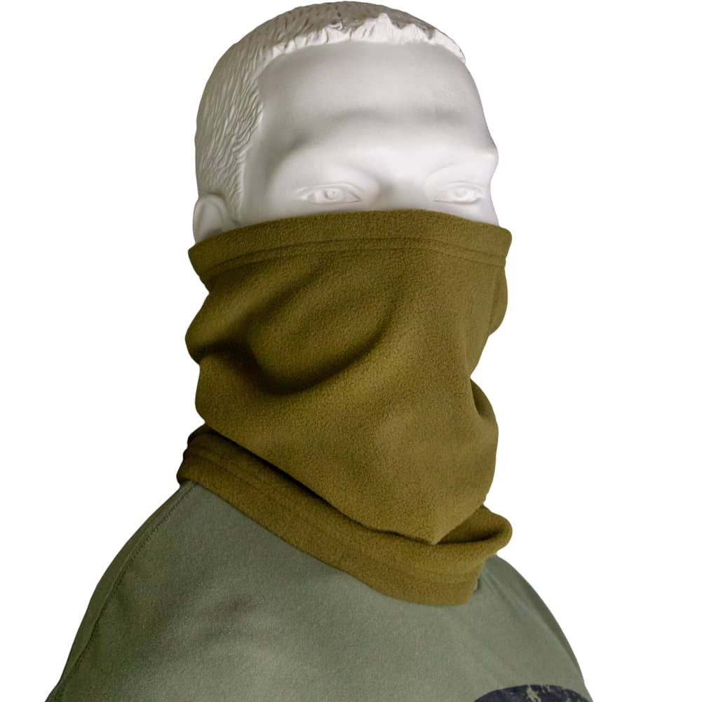 Polar Fleece Neck Warmer Coyote Brown USAMM