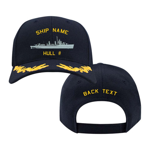 U.S. Navy Custom Ship Cap - Captain Scrambled Eggs -Edsall Class Destroyer Escort main image 1