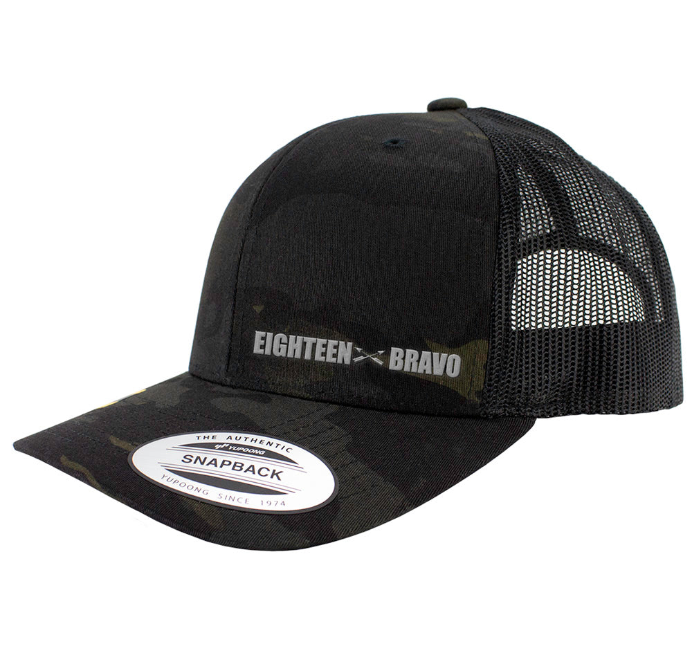 Eighteen Bravo MOS Snapback Trucker Multicam Caps | USAMM