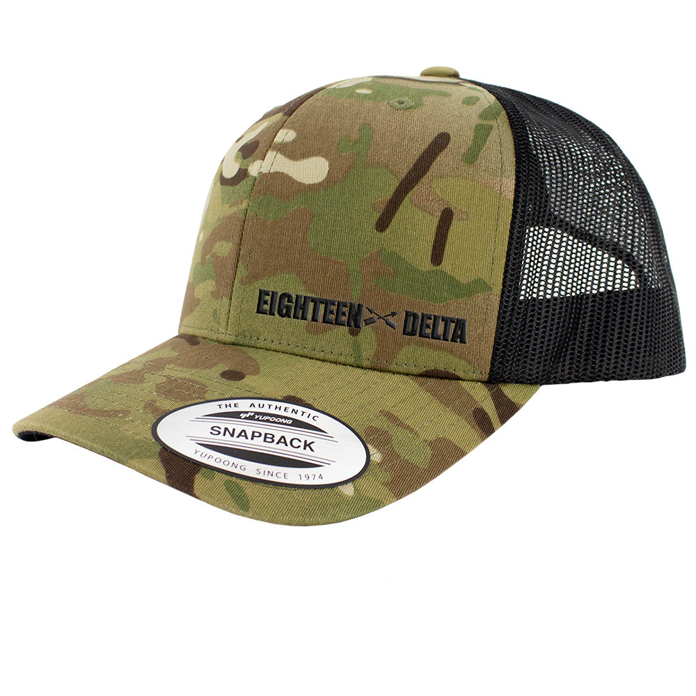 Eighteen Delta MOS Snapback Trucker Multicam Caps Hats and Caps Hat.0252
