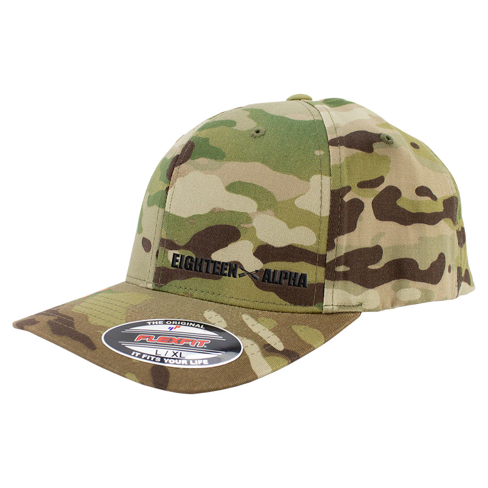 Eighteen Alpha MOS Series FlexFit Multicam Caps Hats and Caps Hat.0286s