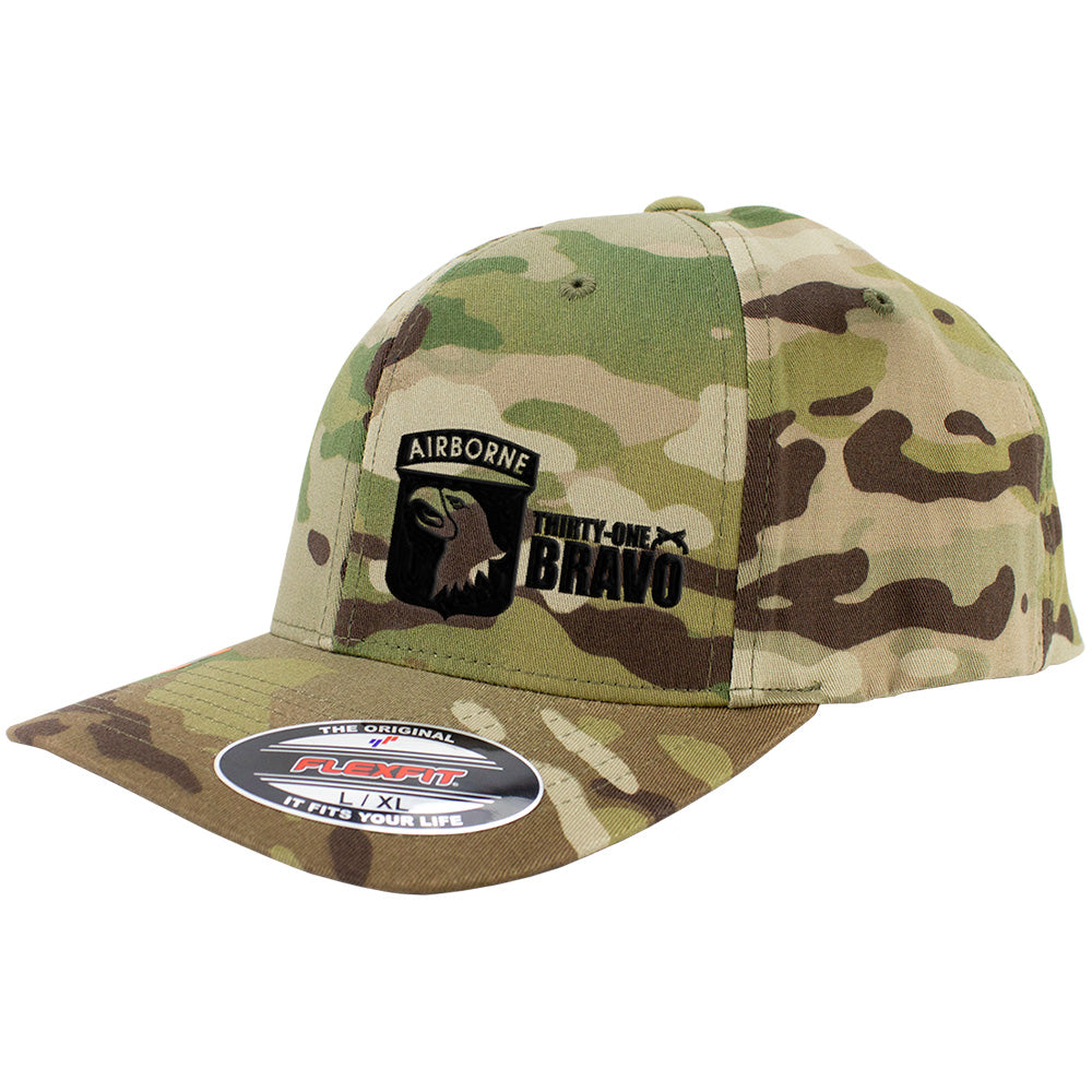 101st Airborne 31 Bravo Series FlexFit Caps Multicam – USAMM