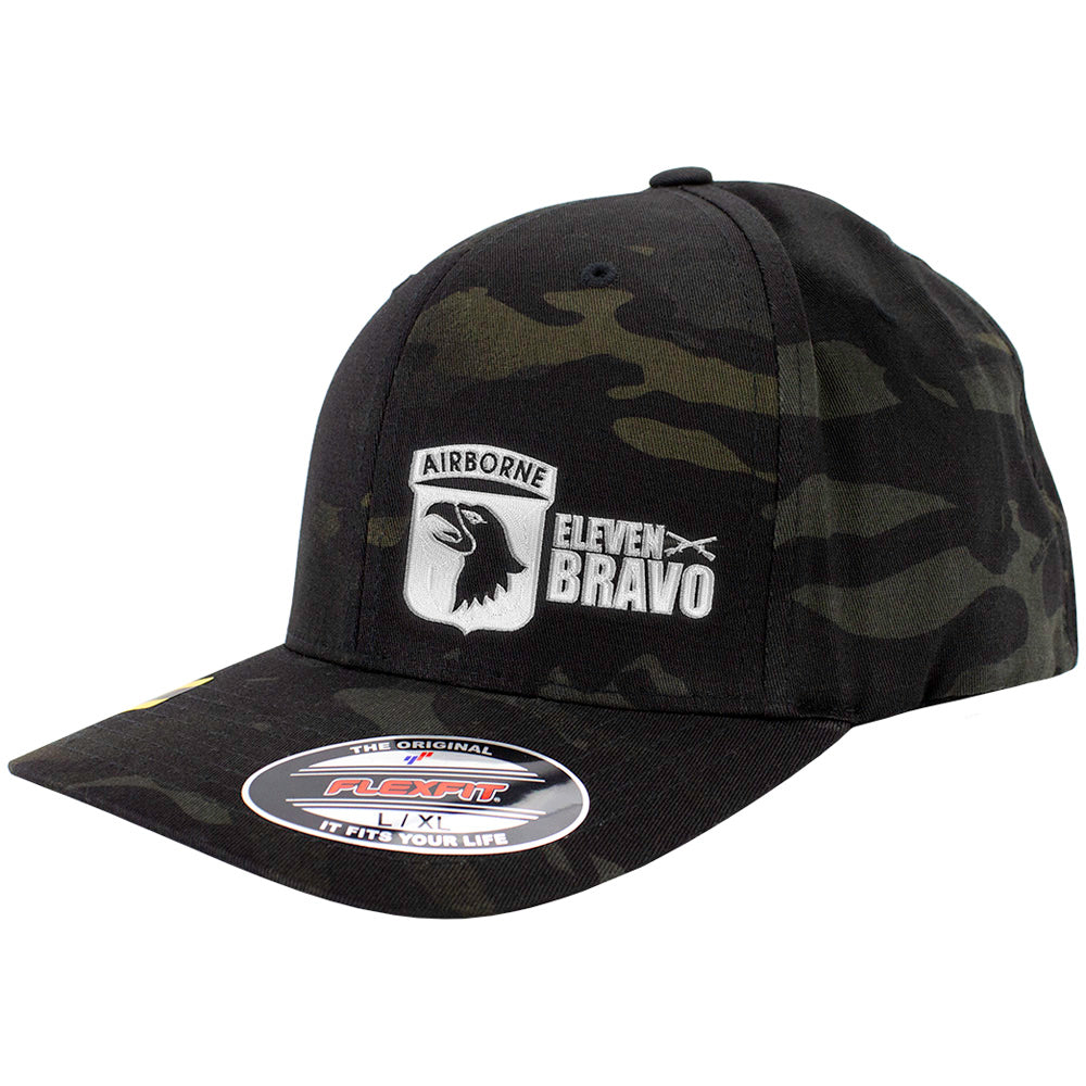 101st Airborne 11 Bravo Series FlexFit Caps Multicam Hats and Caps Hat.0360s