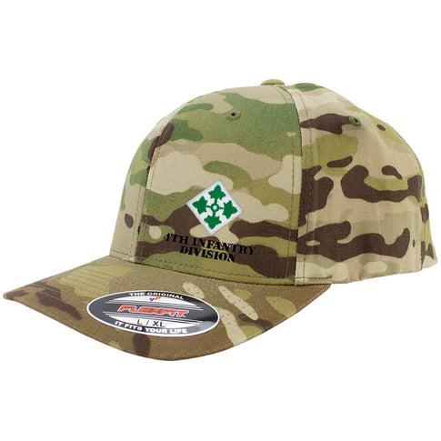 4th Infantry Division FlexFit Caps - Multicam