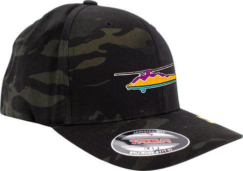Blackhawk Sunset Embroidered FlexFit Hat