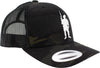 Soldier Silhouette Embroidered Snapback Trucker Hat Hat.0933.BMC