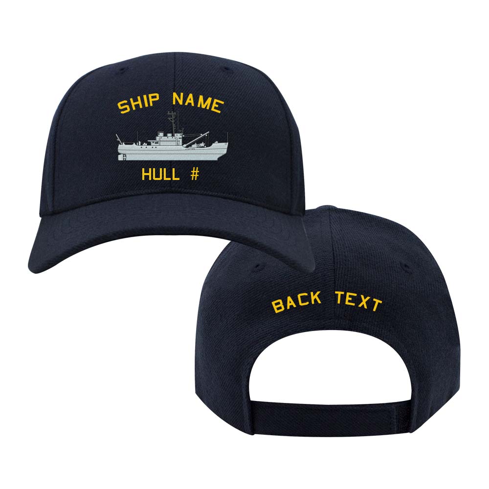 NCB U.S. Navy Custom Ship Caps - Navy Blue Iris