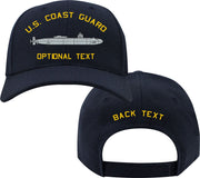 Coast Guard Custom Ship Cap - LA Class 688i Submarine with Mini Sub Hats and Caps 