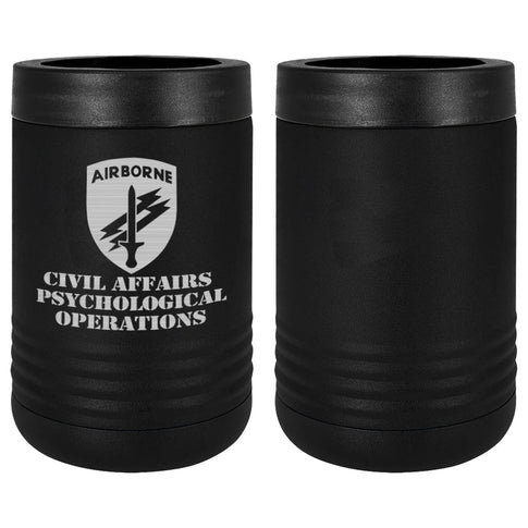 Army Civil Affairs Psychological Operations Laser Engraved Beverage Holder
