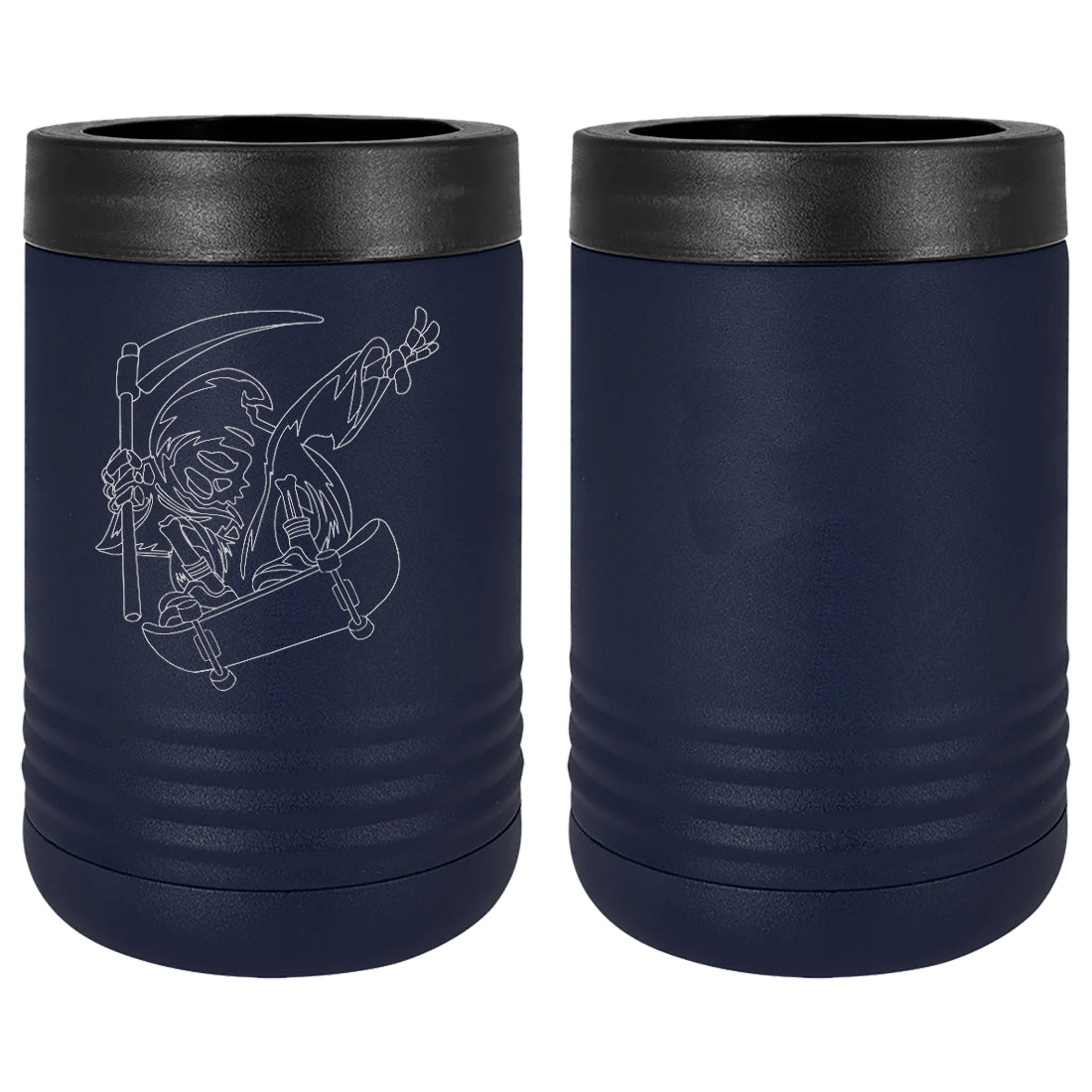 Skater Grim Reaper Laser Engraved Beverage Holder Mugs LEIH.0172.N