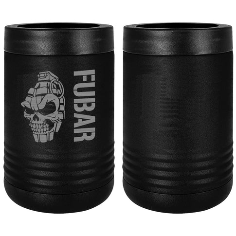 FUBAR Skull Grenade Laser Engraved Beverage Holder