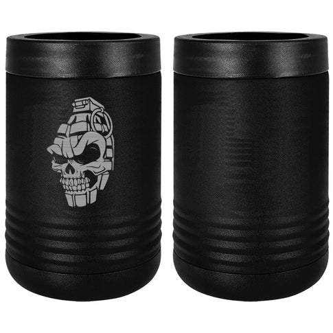Skull Grenade Laser Engraved Beverage Holder