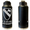 1st Cavalry Division Laser Engraved Vacuum Sealed Water Bottles 32oz Water Bottles LEWB.0070.B