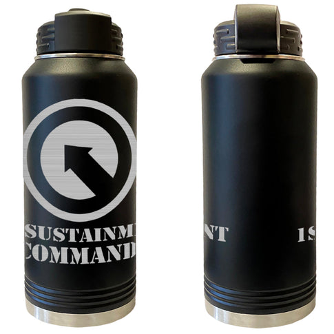 1st Sustainment Command Laser Engraved Vacuum Sealed Water Bottles 32oz