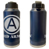 3rd Army Central Laser Engraved Vacuum Sealed Water Bottles 32oz Water Bottles LEWB.0077.N
