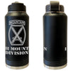 10th Mountain Division Laser Engraved Vacuum Sealed Water Bottles 32oz