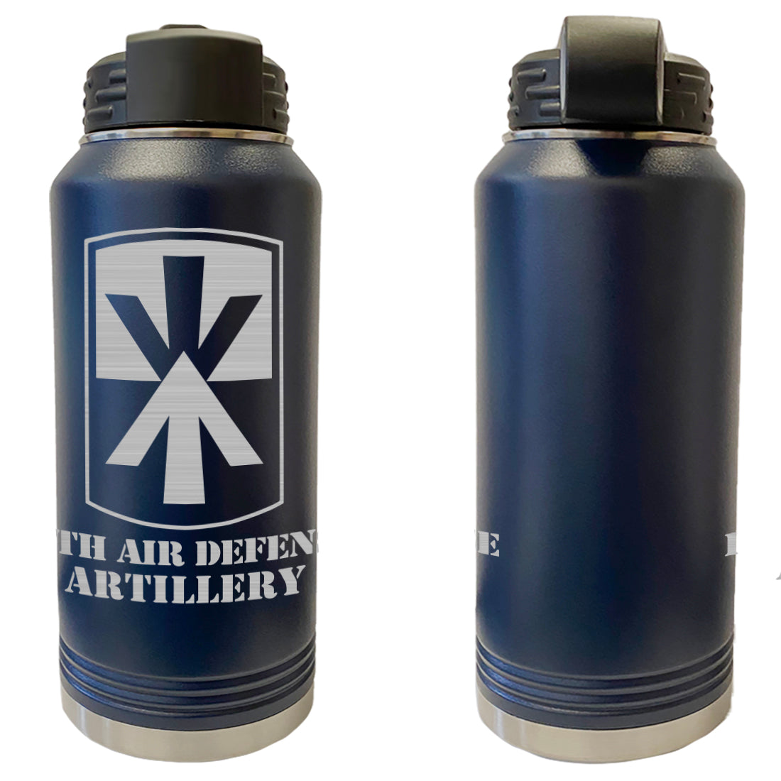 11th Air Defense Artillery Laser Engraved Vacuum Sealed Water