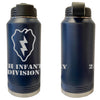 25th Infantry Division Laser Engraved Vacuum Sealed Water Bottles 32oz