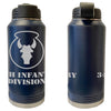 34th Infantry Division Laser Engraved Vacuum Sealed Water Bottles 32oz