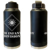 40th Infantry Division Laser Engraved Vacuum Sealed Water Bottles 32oz Water Bottles LEWB.0095.B