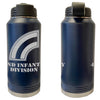 42nd Infantry Division Laser Engraved Vacuum Sealed Water Bottles 32oz Water Bottles LEWB.0097.N