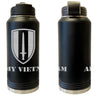Army Vietnam Laser Engraved Vacuum Sealed Water Bottles 32oz Water Bottles LEWB.0116.B