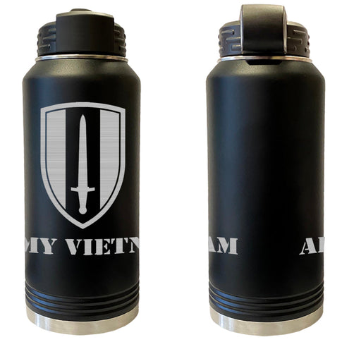 Army Vietnam Laser Engraved Vacuum Sealed Water Bottles 32oz