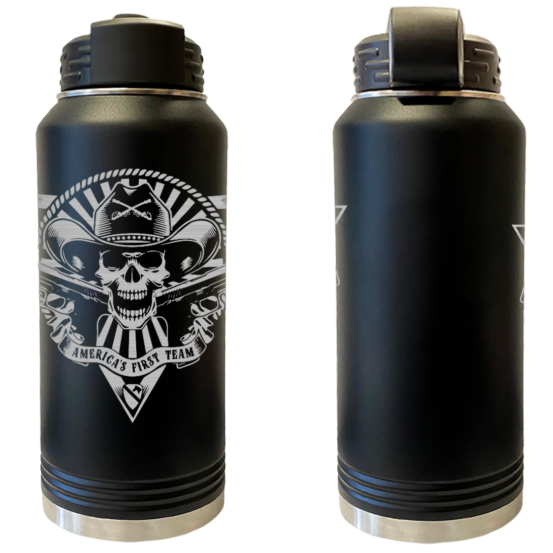 America's First Team Laser Engraved Vacuum Sealed Water Bottles 32oz Water Bottles LEWB.0157.B