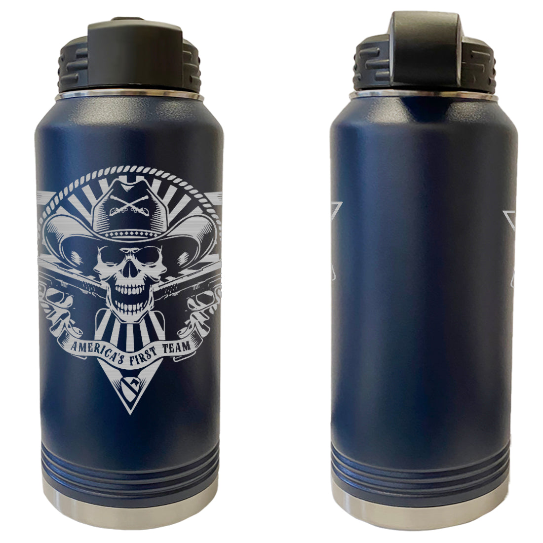 America's First Team Laser Engraved Vacuum Sealed Water Bottles 32oz Water Bottles LEWB.0157.N