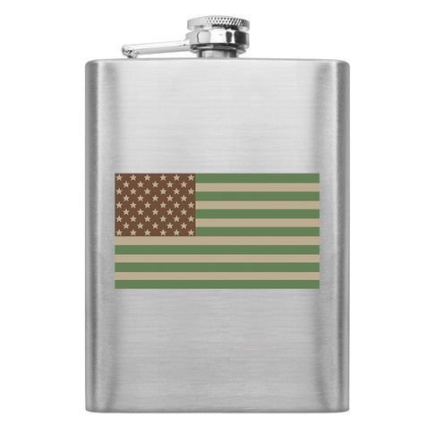 Desert U.S. Flag 8 oz. Flask