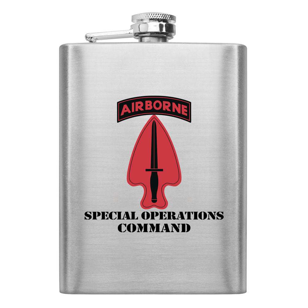 Full Color Army Unit 8 oz. Flasks Flasks LGFlask.0182