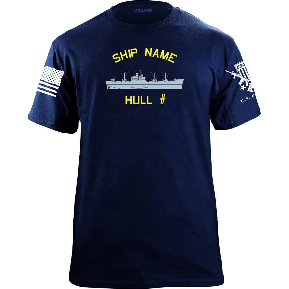 U.S. Navy Custom Ship T-Shirts - Decommissioned Ships Shirts LASSEN.XL