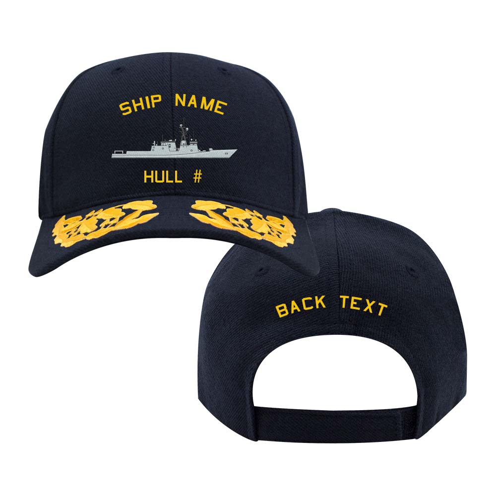 US Navy Custom Ship Cap - Admiral Scrambled Eggs - Legend Class Hats and Caps 