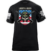 Liberty or Death USA Skull Shield T-Shirt