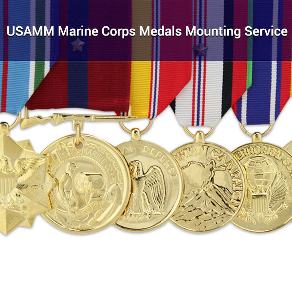 USAMM Marine Corps Medals Mounting Service USAMM Marine Corps Medals Mounting Service