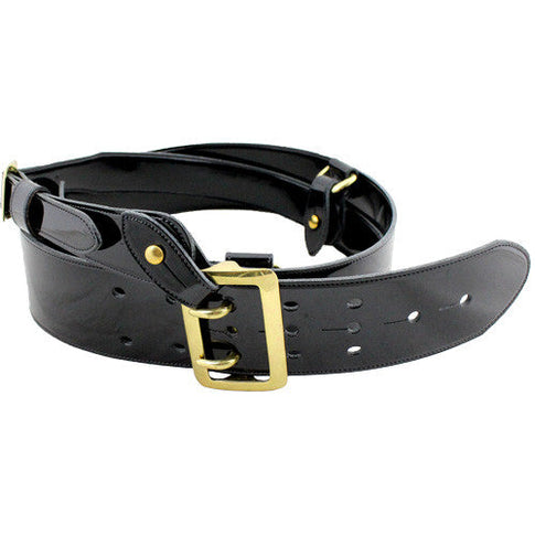Marine Corps Officer Ceremonial Patent Leather Belt with Strap
