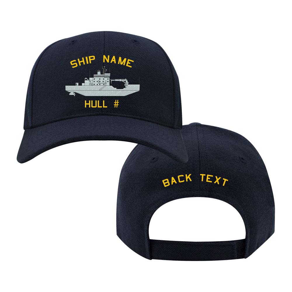 NCB U.S. Navy Custom Ship Caps - Navy Blue 