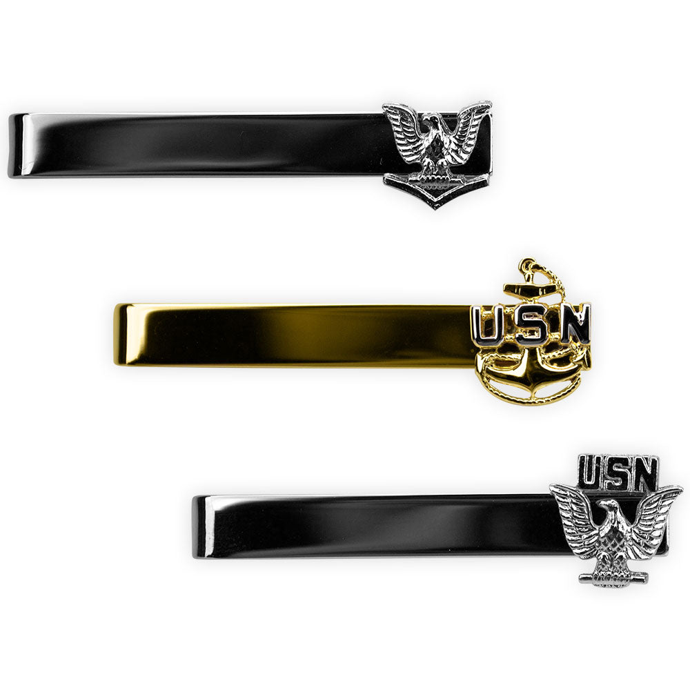Navy Tie Clasps - Enlisted Rank 
