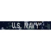 U.S. Navy Branch Tapes Embroidered Name / Branch Tapes Navy Branch Tape NWU I Silv